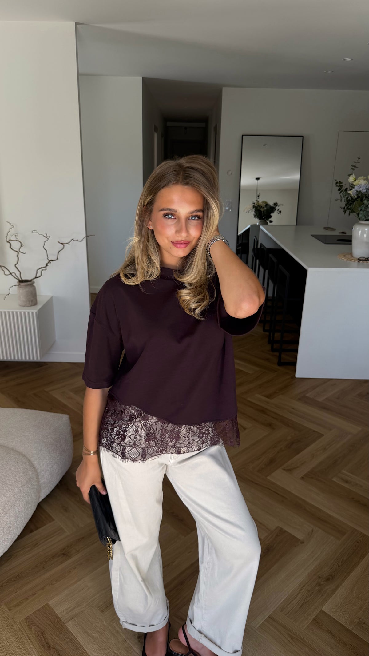T-SHIRT ALBA - CHOCO