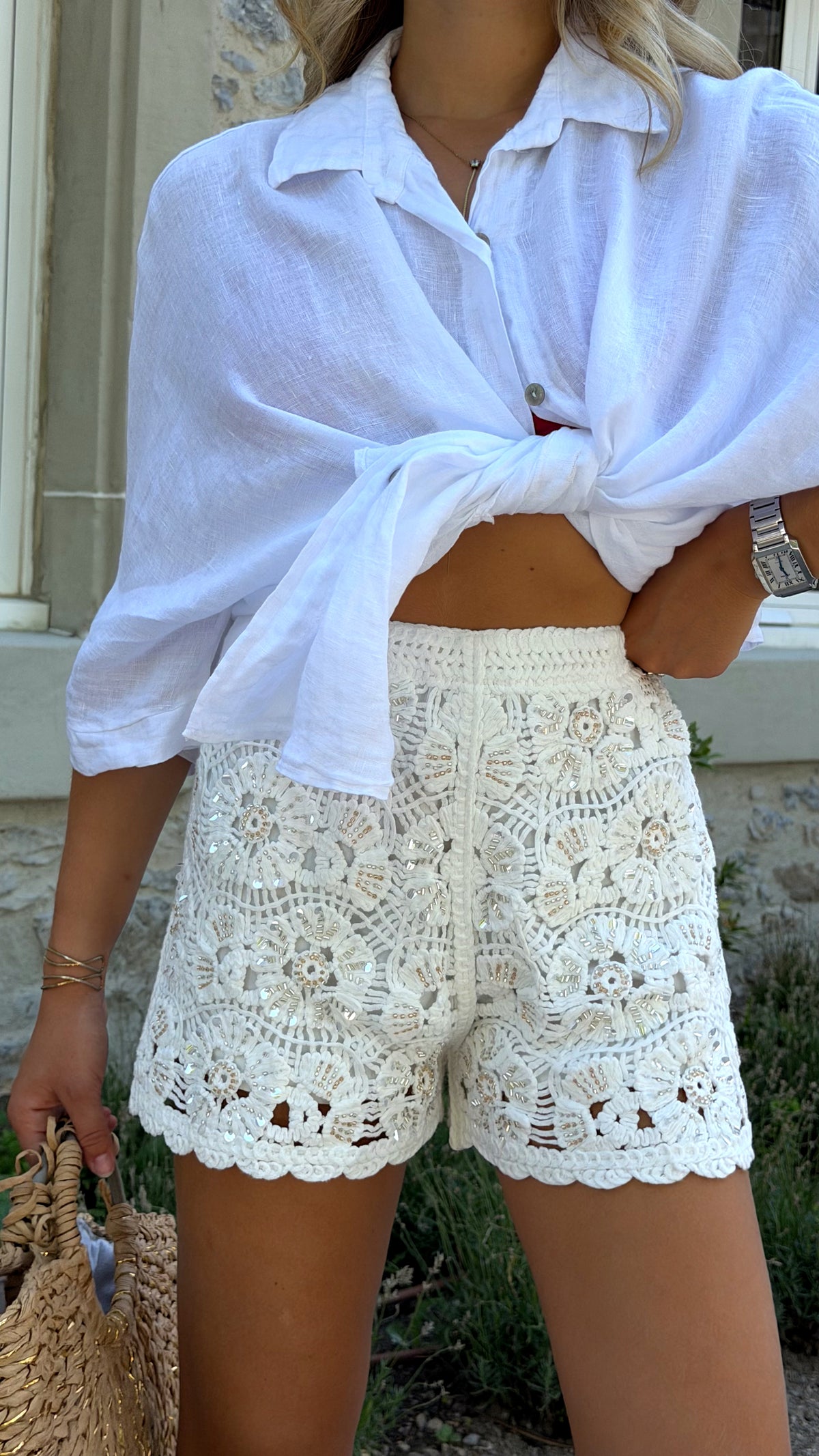 SHORT LOUNA - WHITE