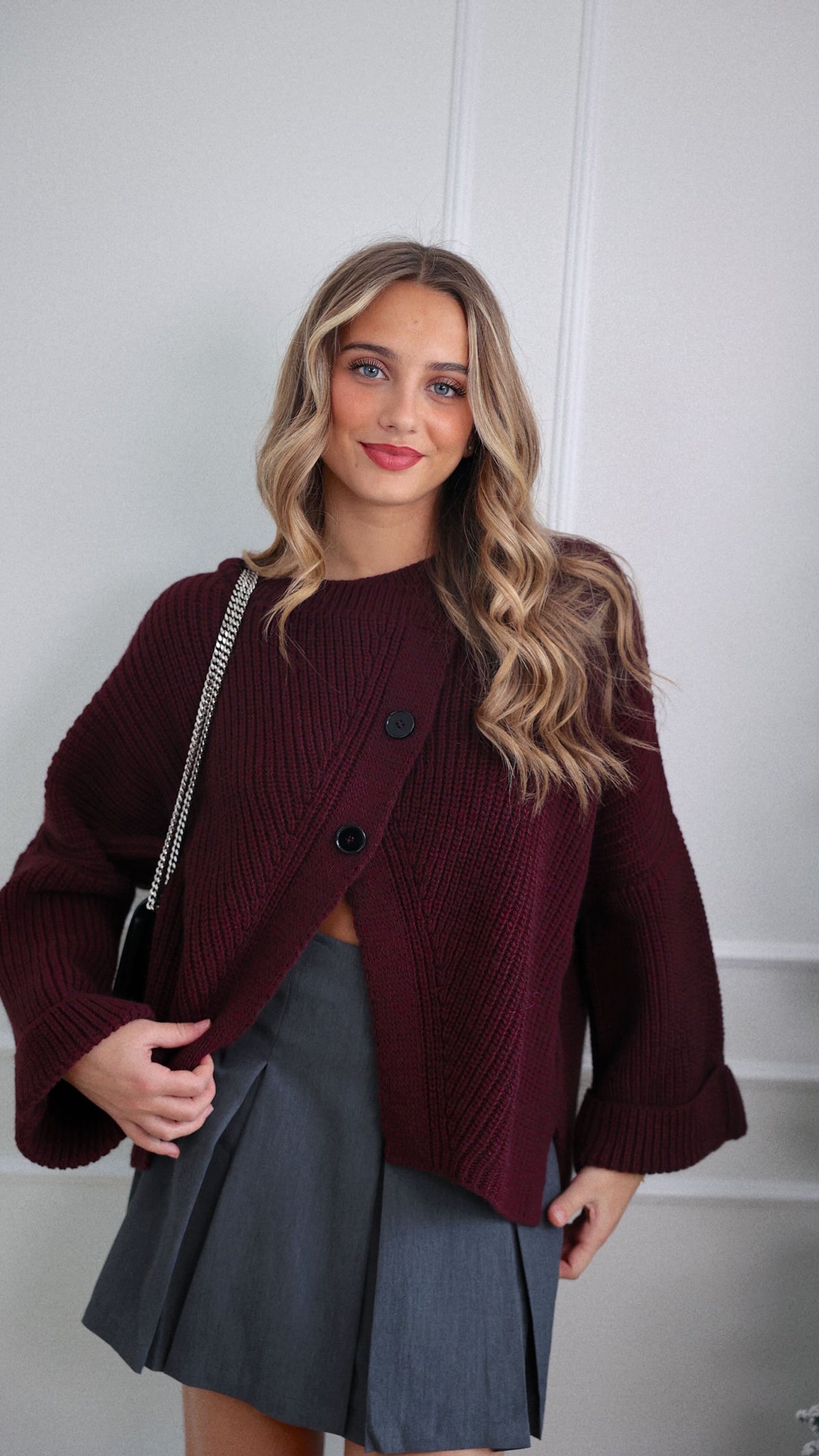 PULL LISON - BORDEAUX