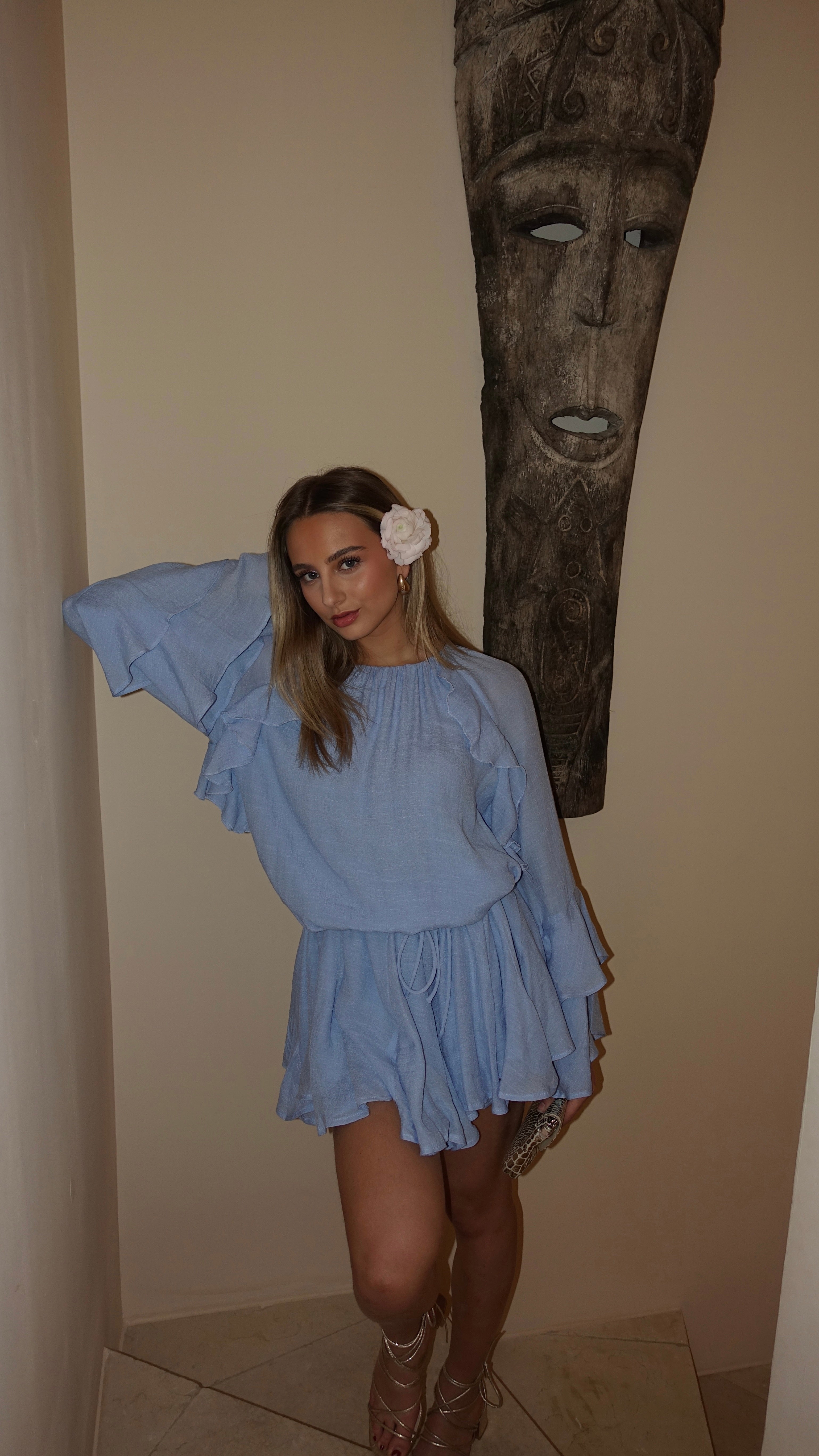 ROBE DOLORES - BLEU CIEL