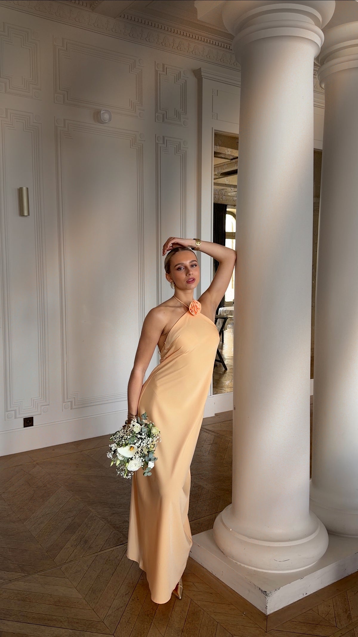 JULIA DRESS - APRICOT
