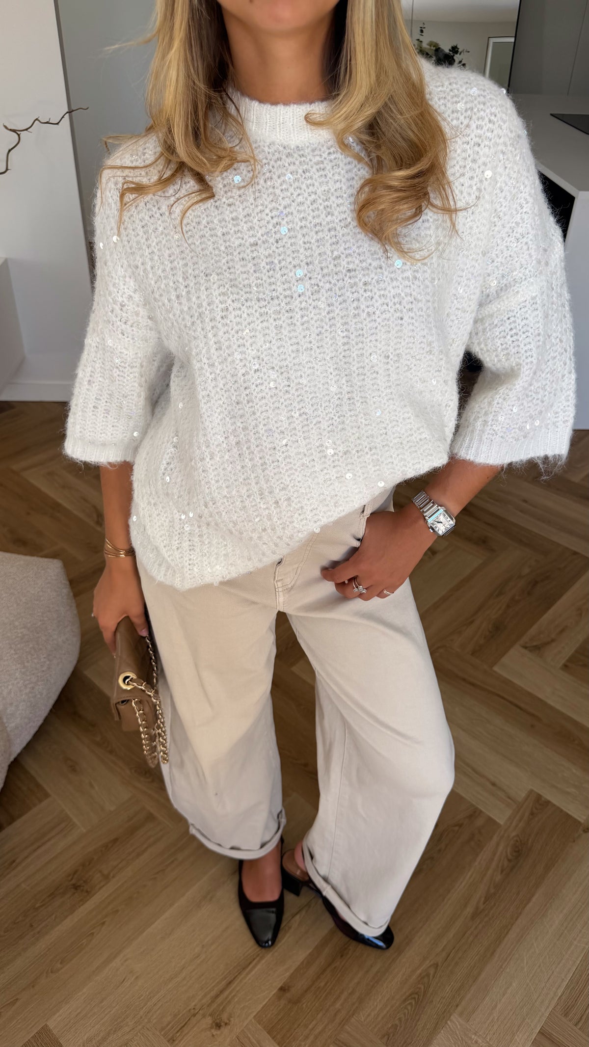 PULL INAYA - BLANC