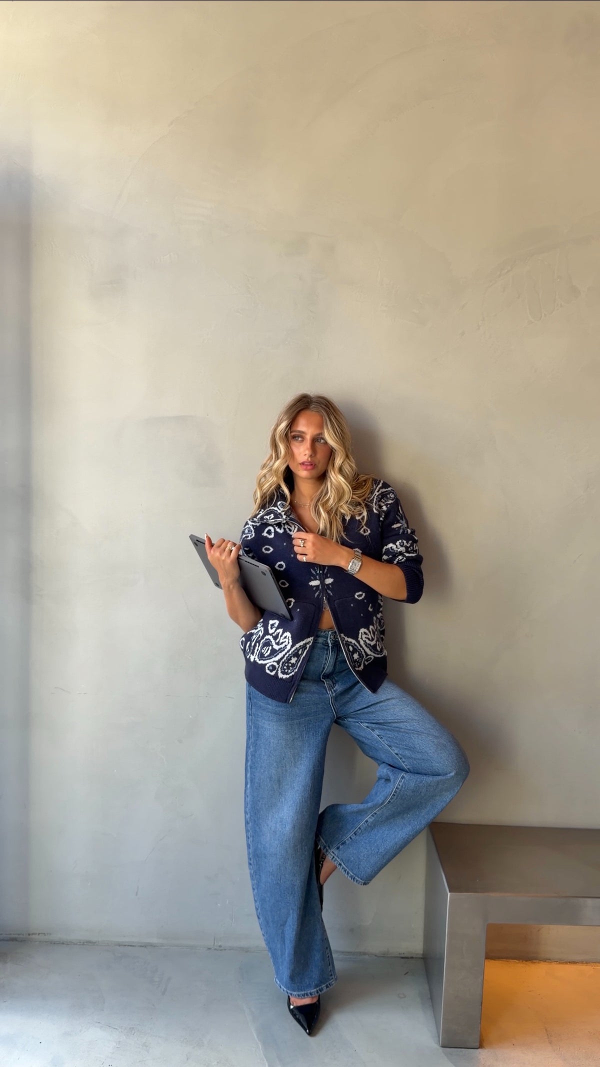 GILET CORALIE - MARINE