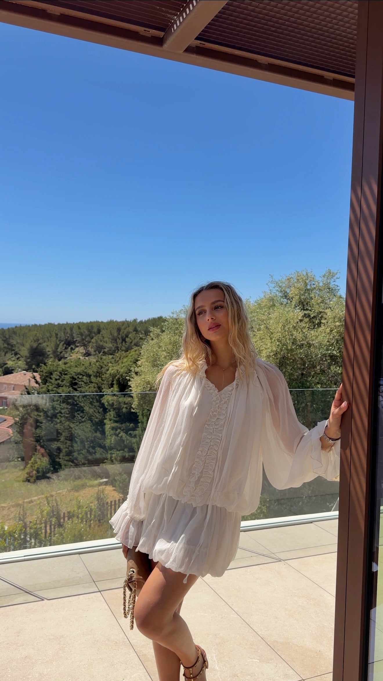 ROBE LESLIE - ECRU