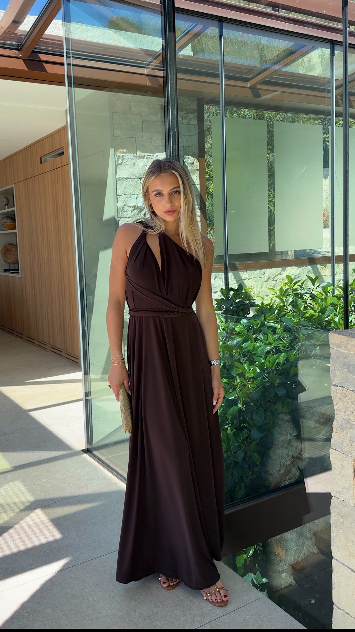 ROBE OLIVIA - CHOCO