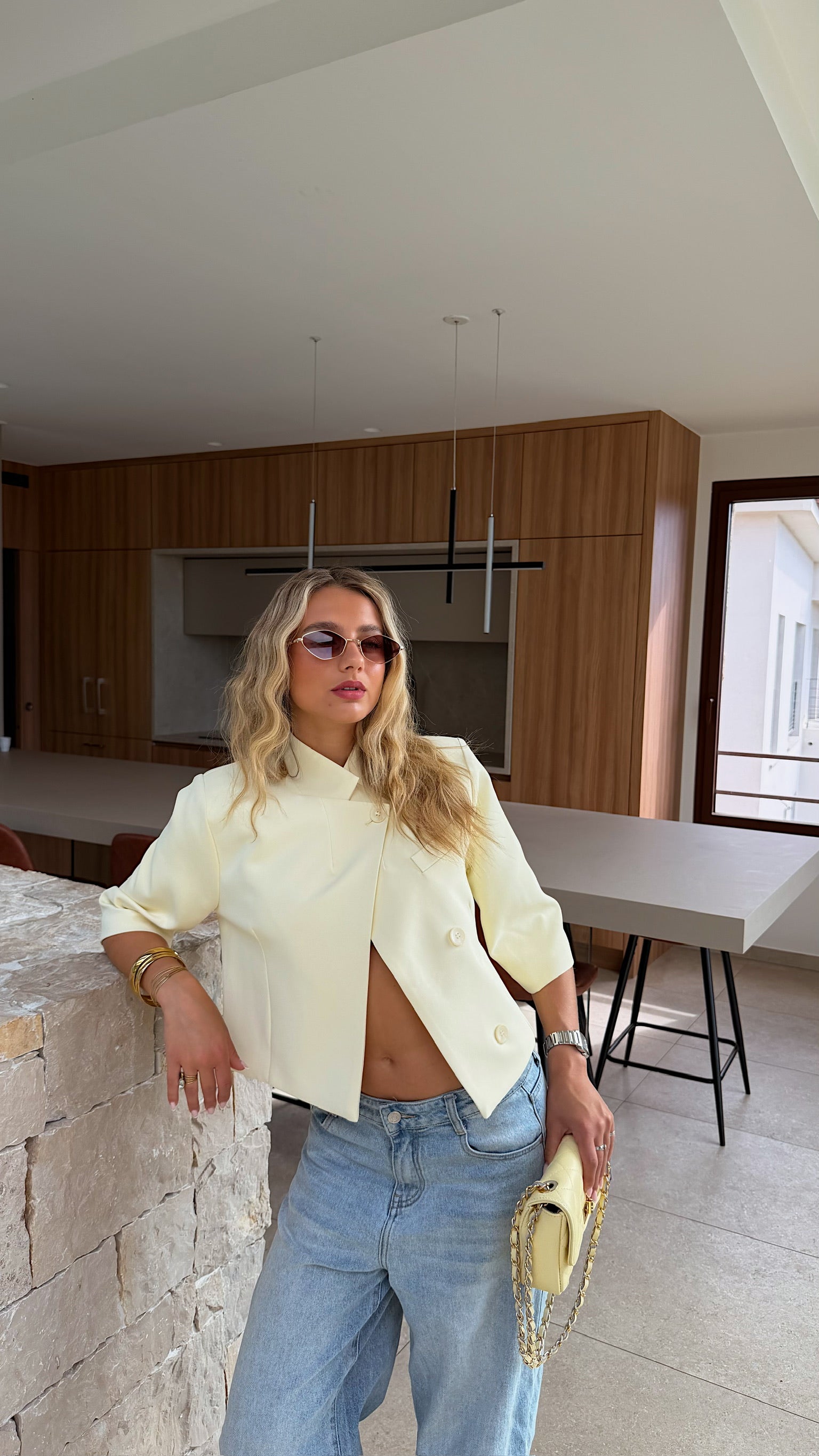BLAZER SONIA - AMARILLO