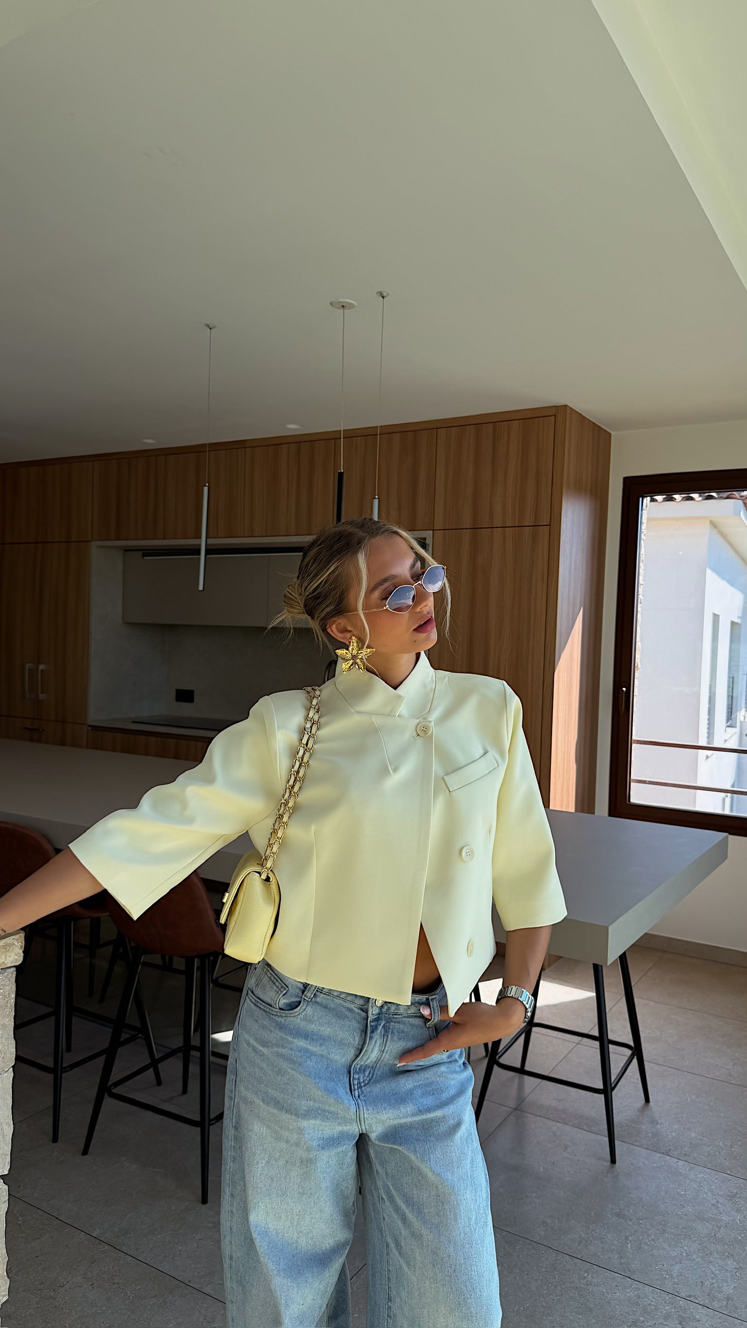 BLAZER SONIA - AMARILLO