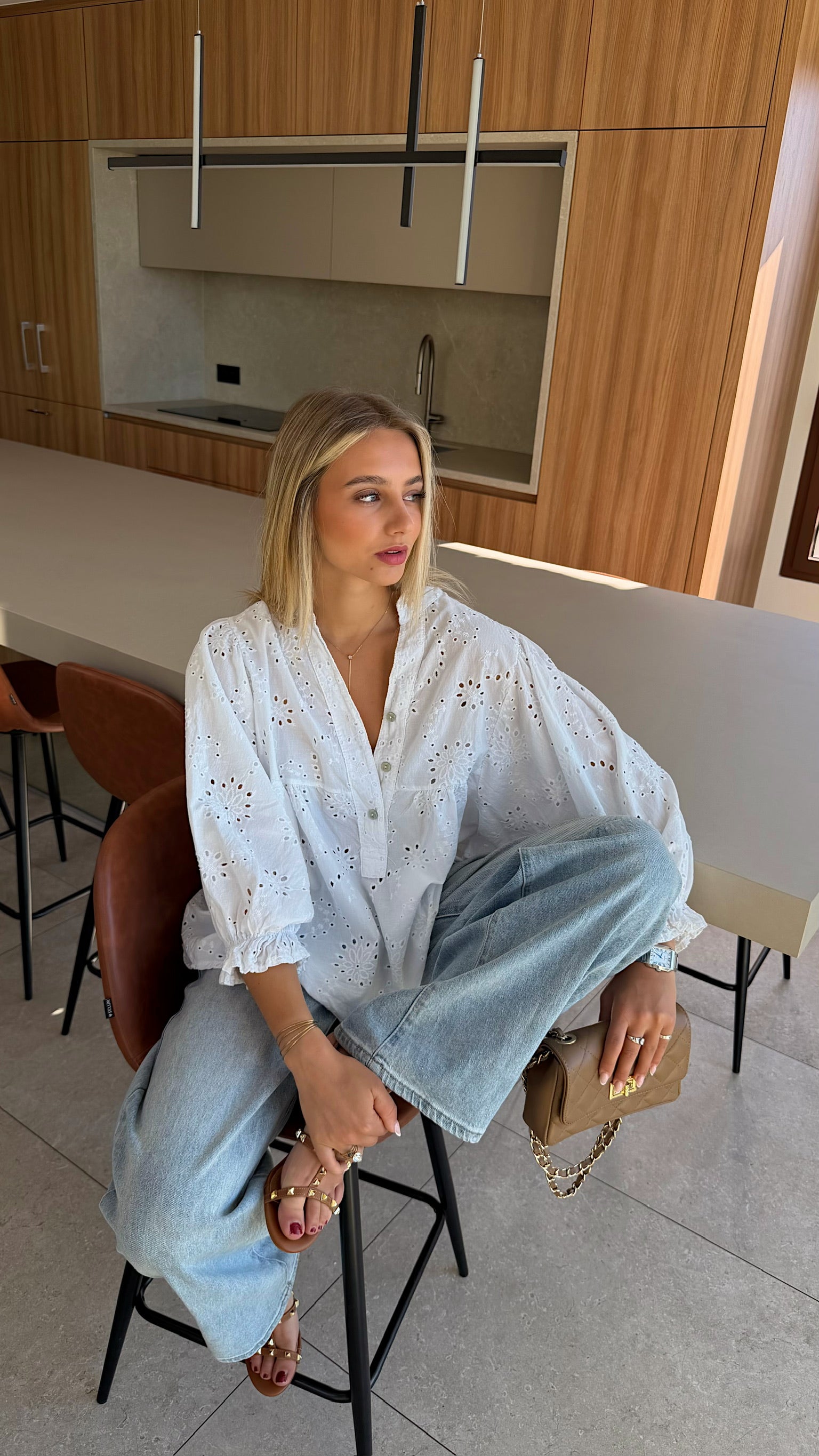 BLOUSE ENOLA - BLANC
