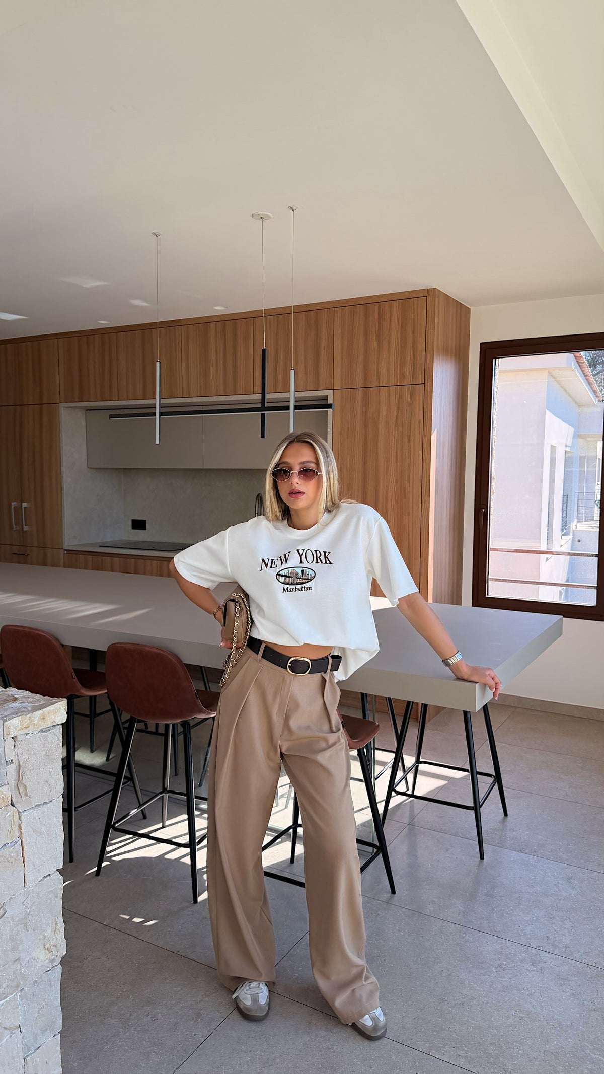 GEORGIO CAMEL TROUSERS