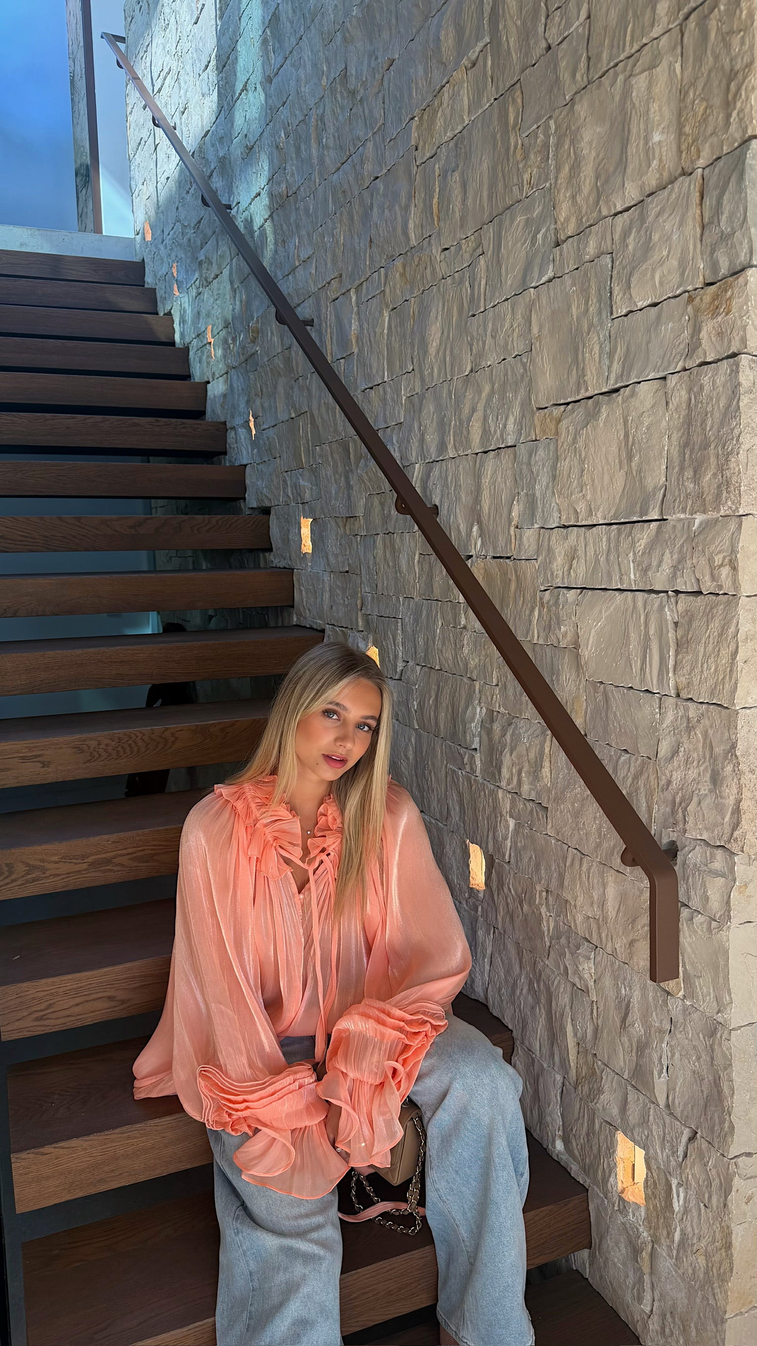 BLOUSE FLORIANE - CORAIL