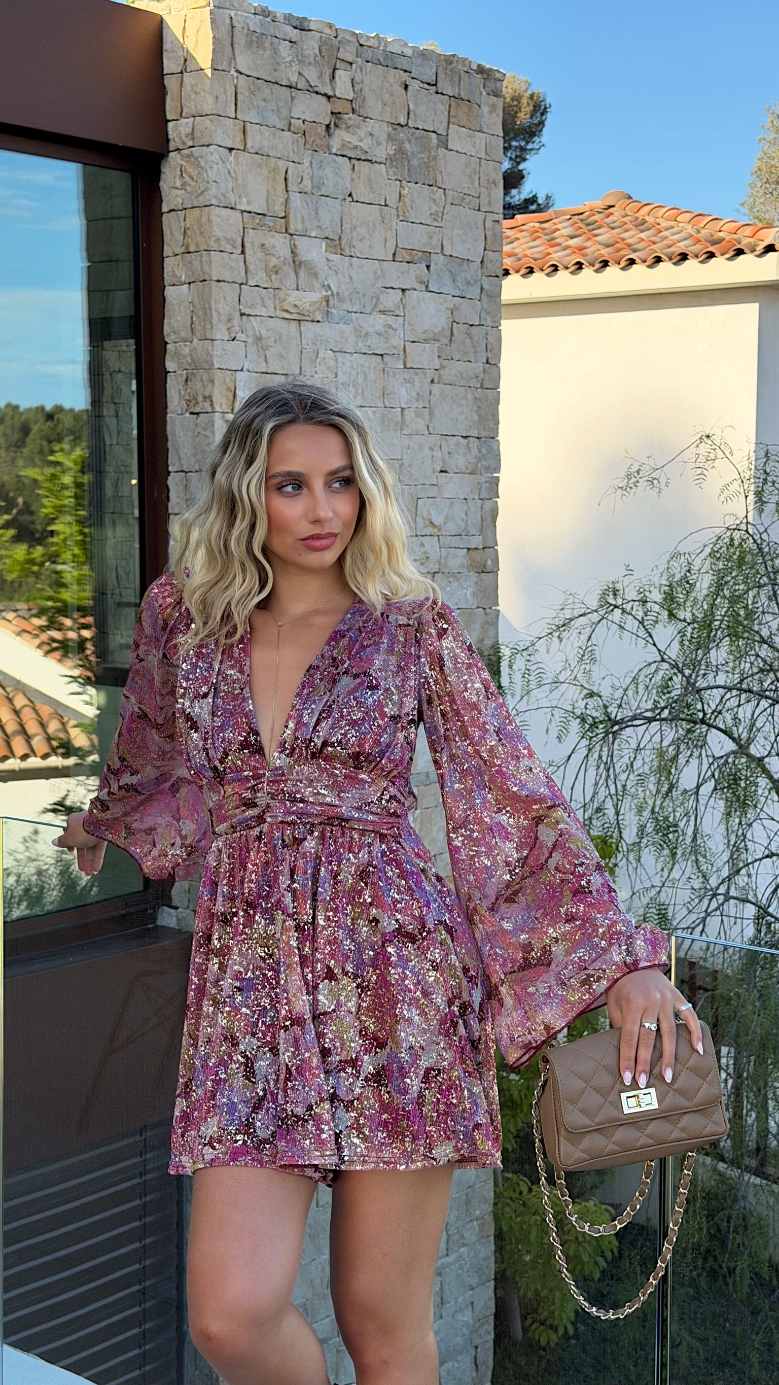 ANNA ROMPER - BURGUNDY