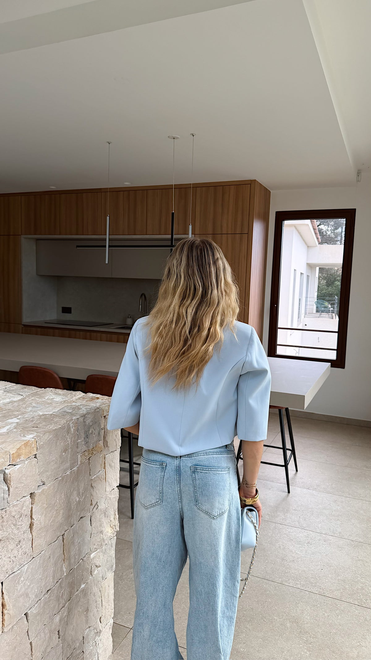 BLAZER SONIA  - BLEU CIEL