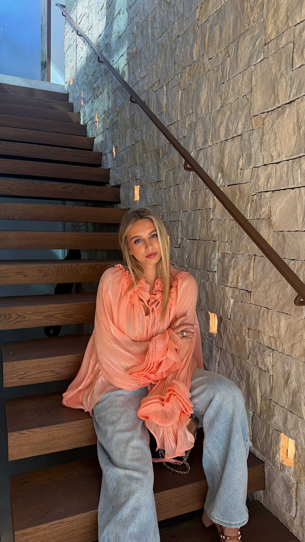 BLOUSE FLORIANE - CORAIL