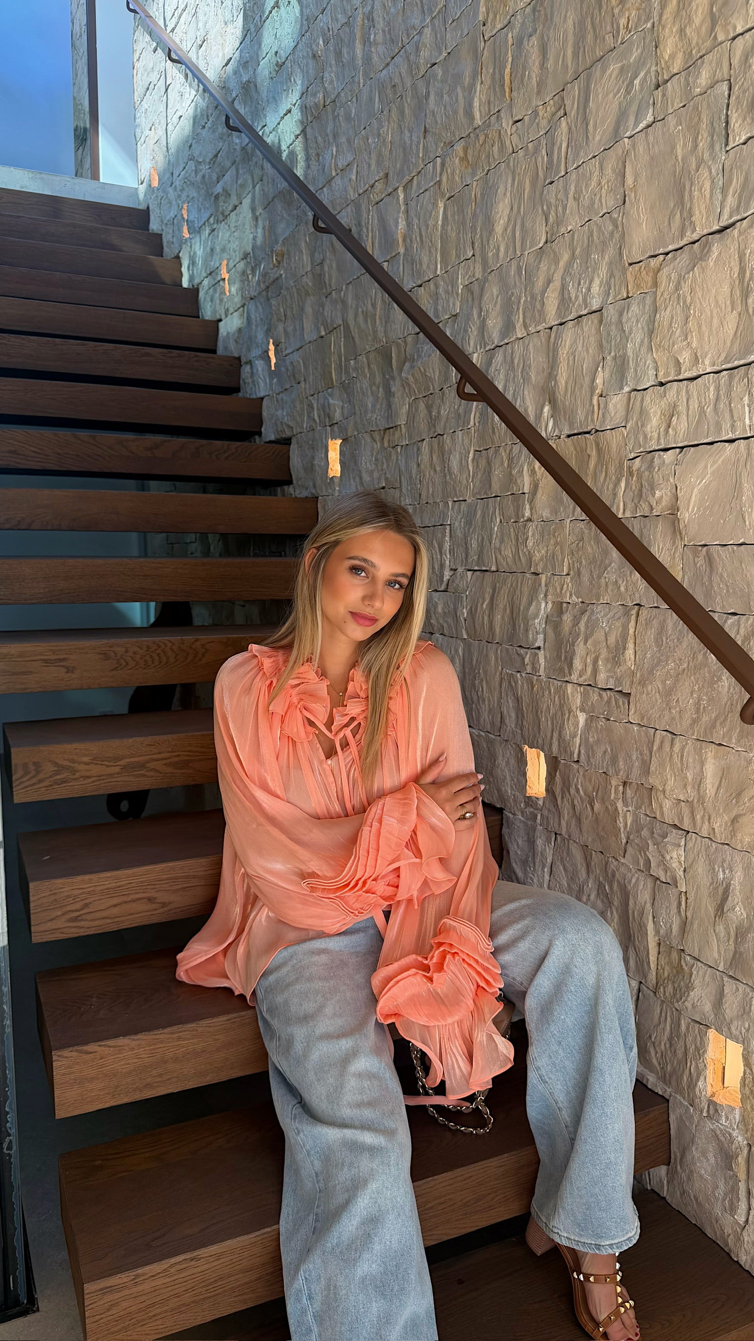 BLOUSE FLORIANE - CORAIL