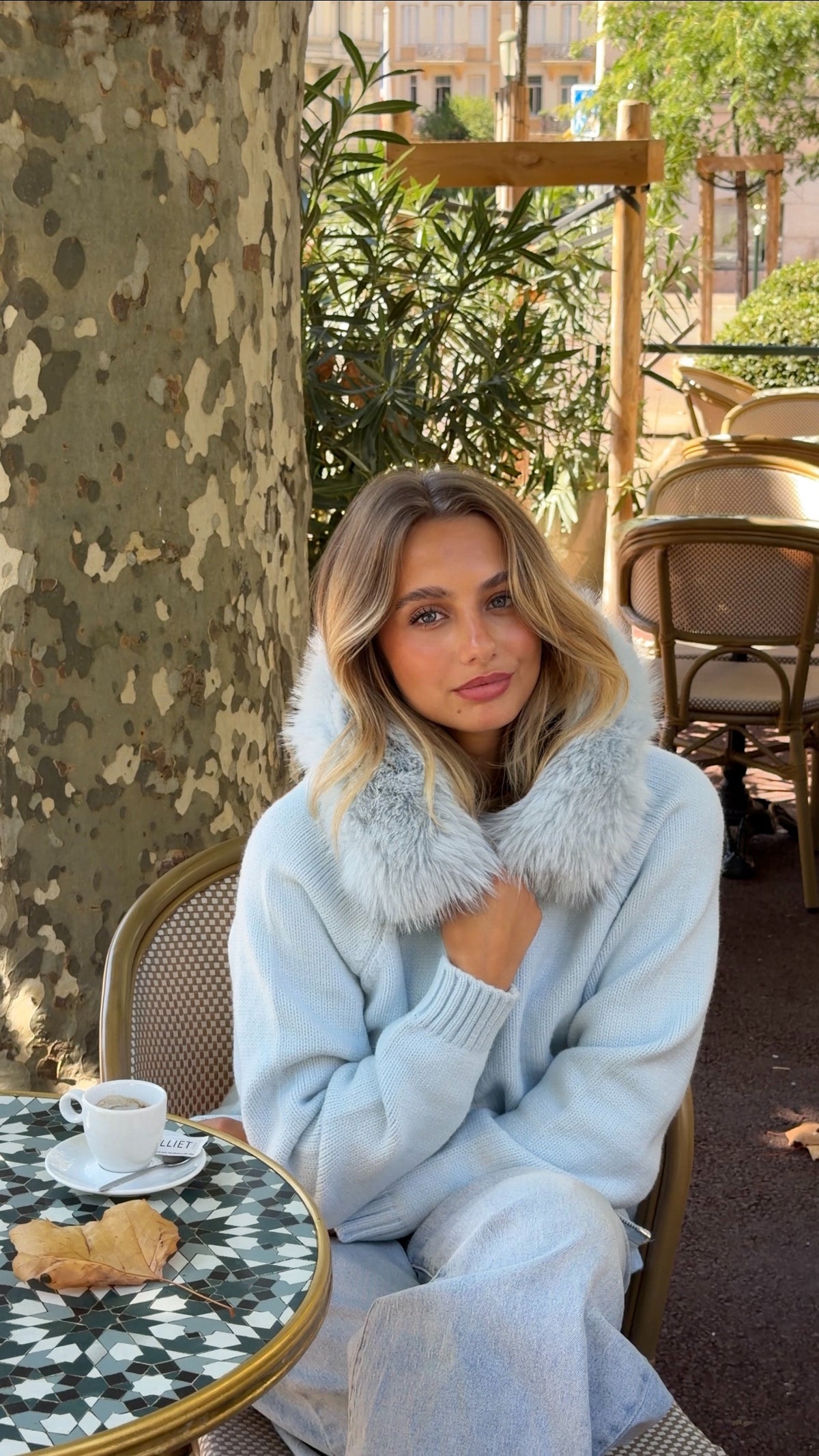 GILET DANIELA - BLEU CIEL