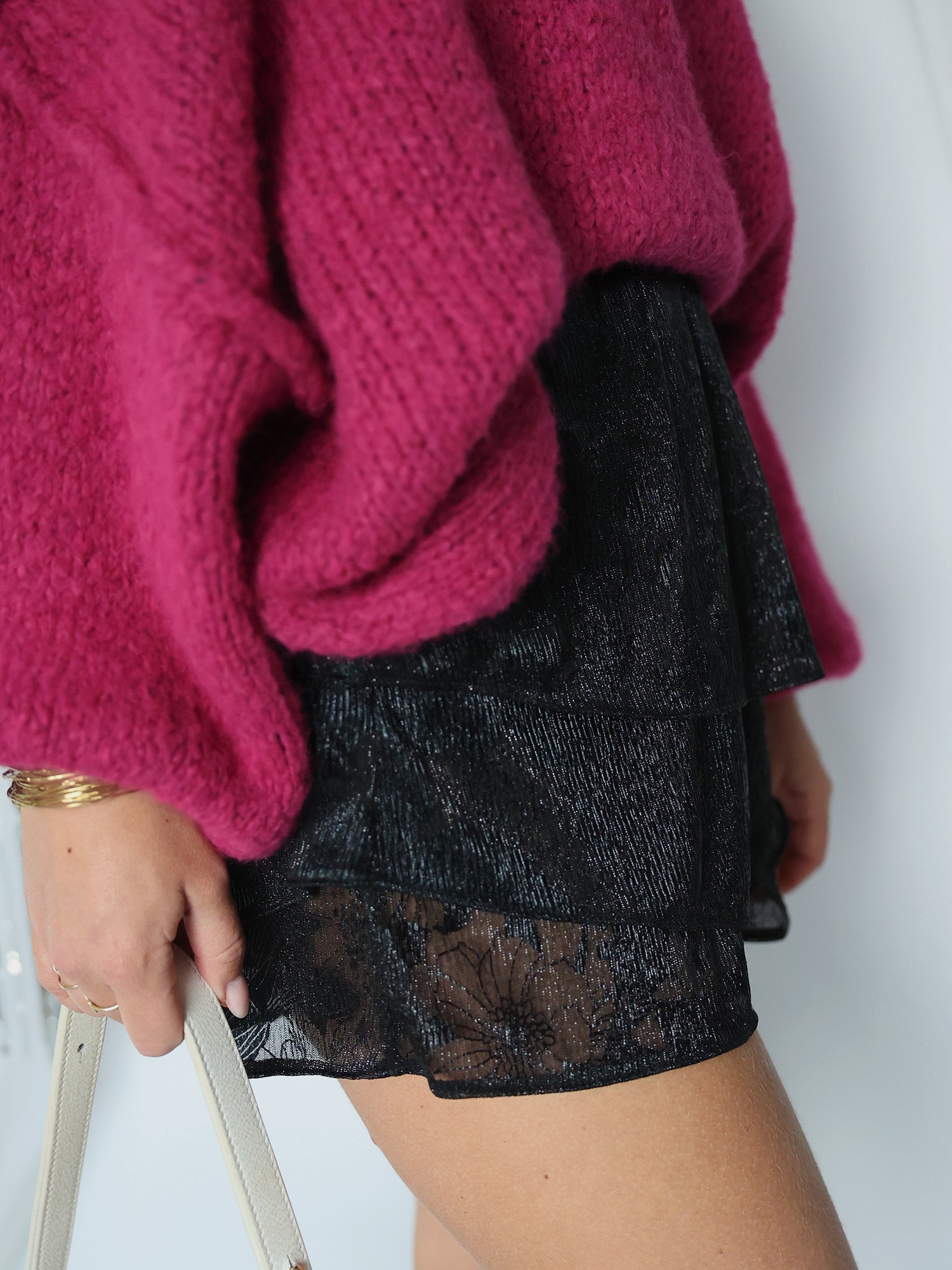 JUPE-SHORT - AMBRE NOIR