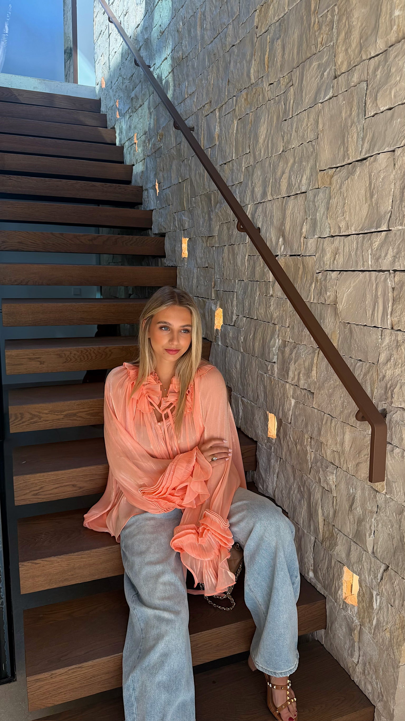 BLOUSE FLORIANE - CORAIL