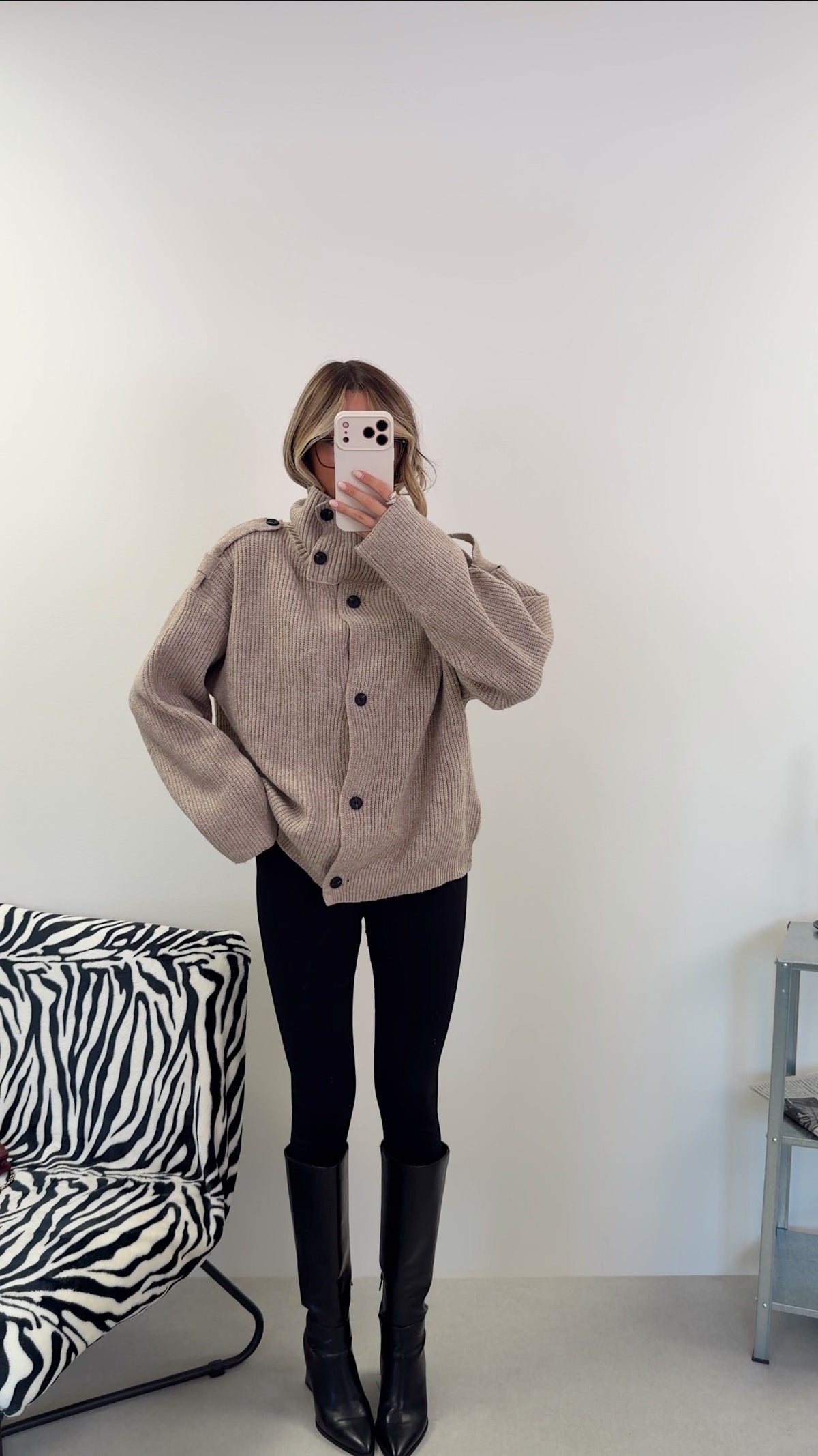 GILET LAURIE - TAUPE