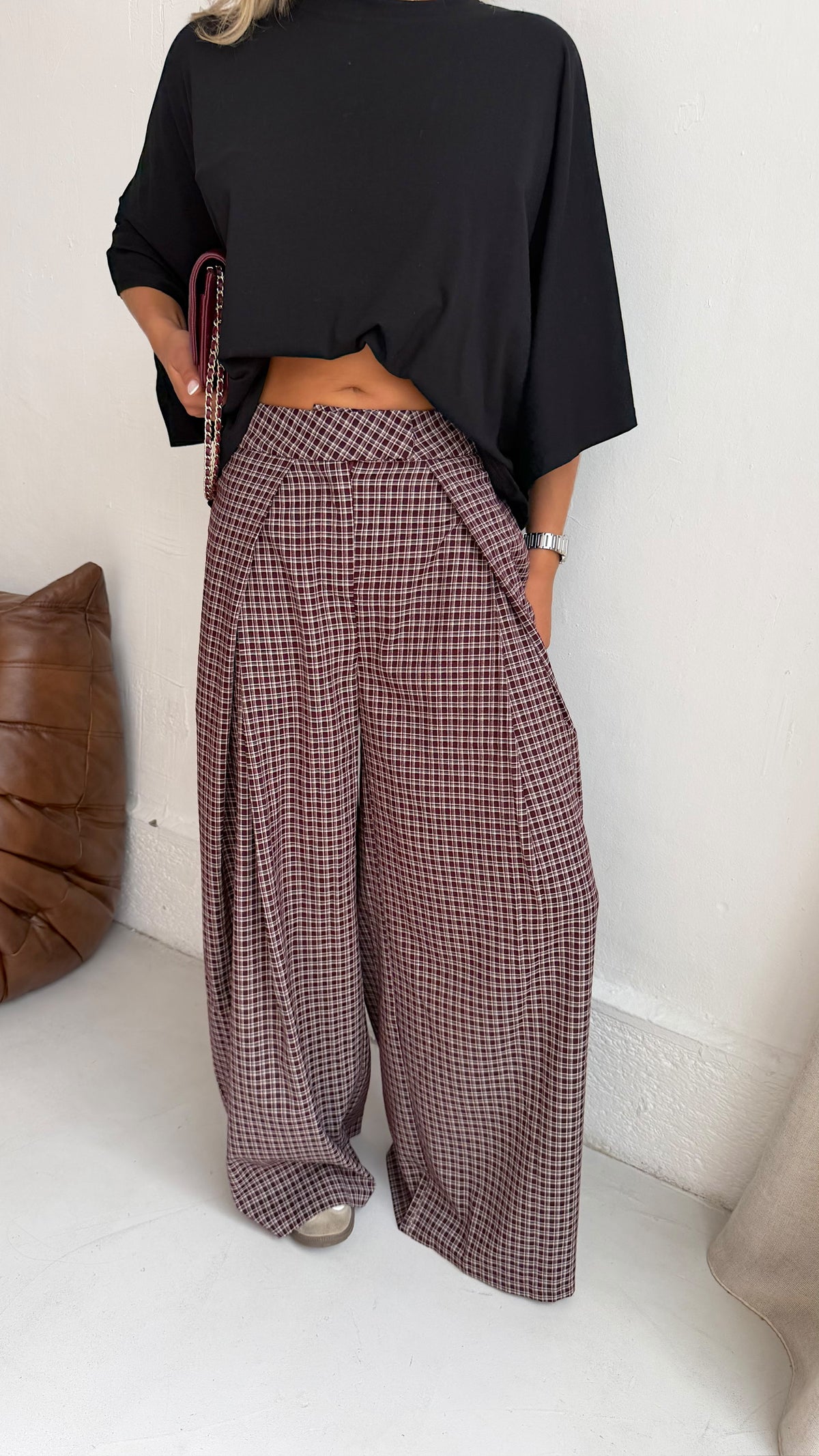 PANTALON STEPHANE - BORDEAUX