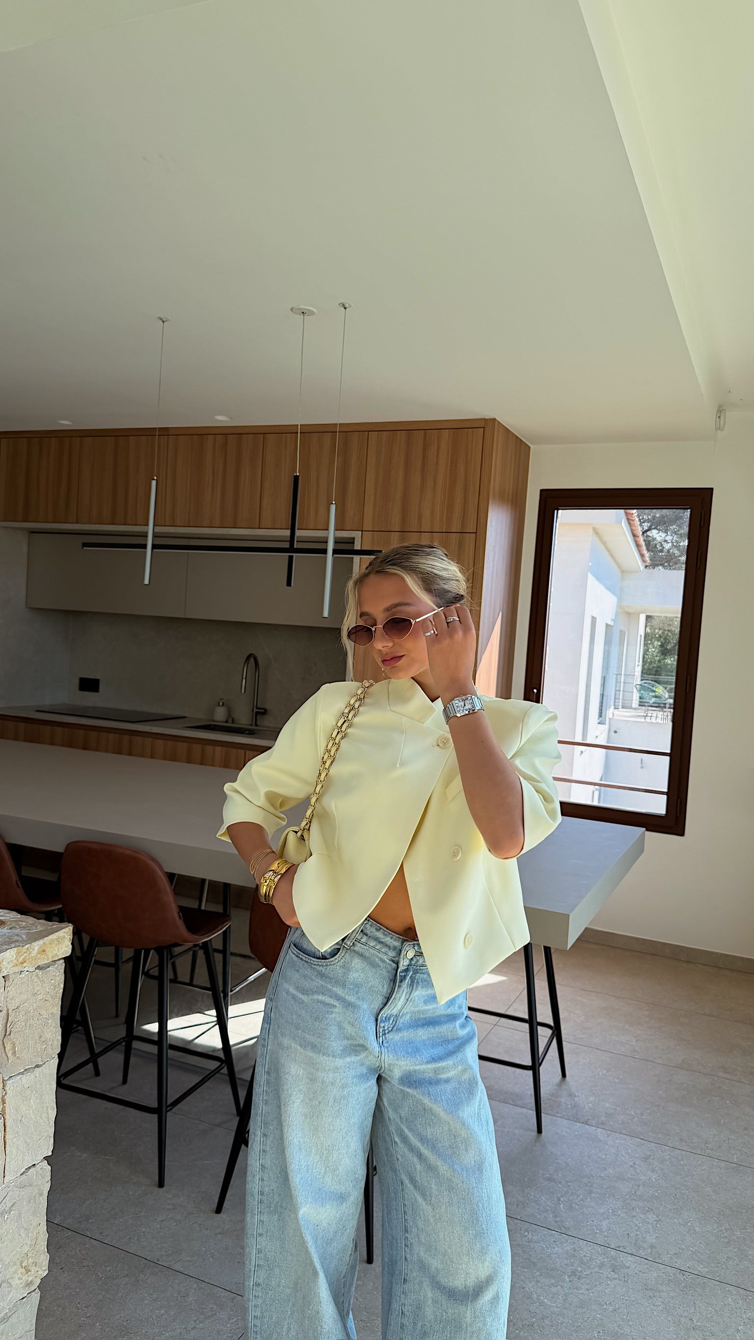 BLAZER SONIA  - JAUNE