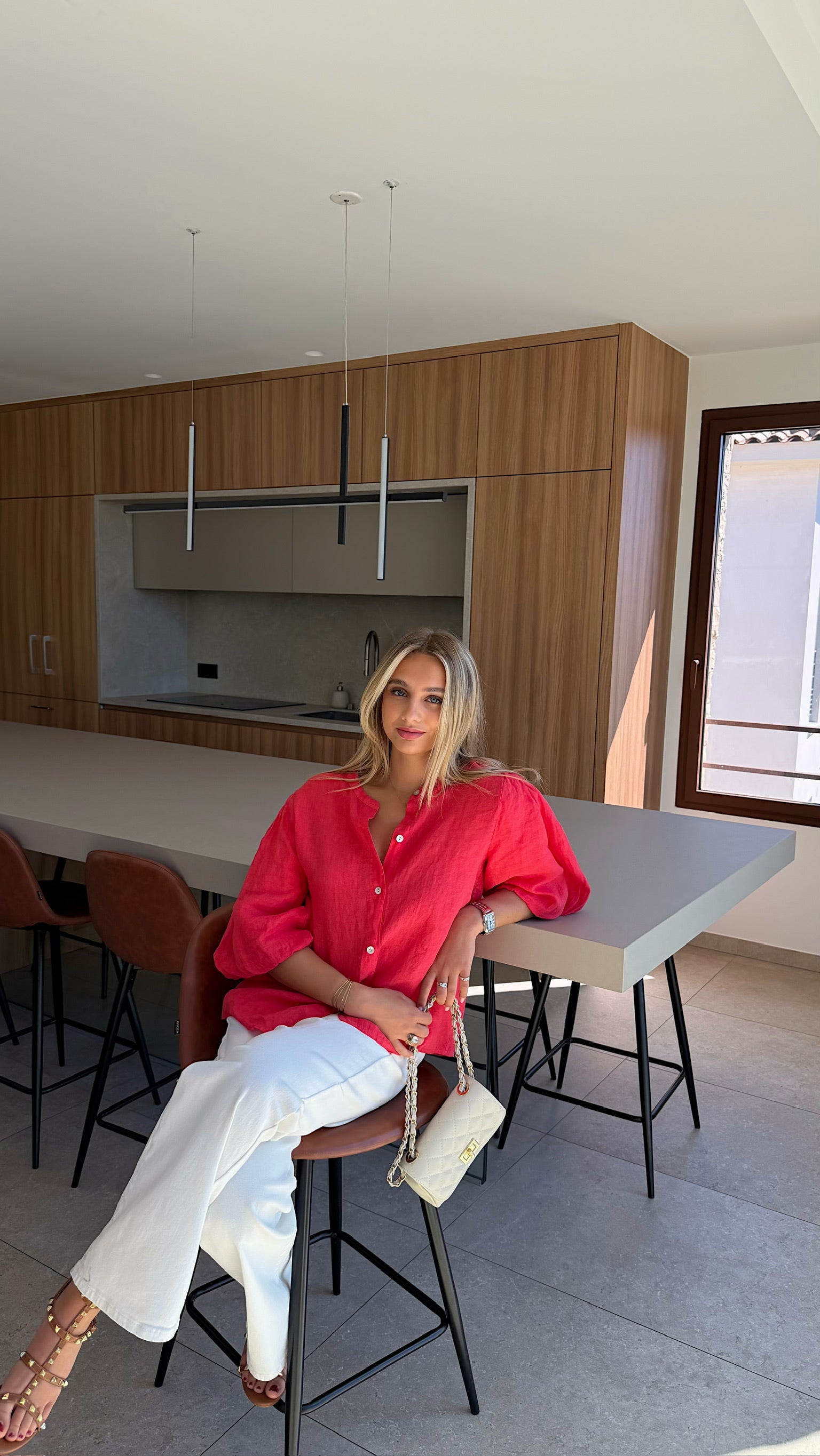 CHEMISE MAGALIE - ROUGE