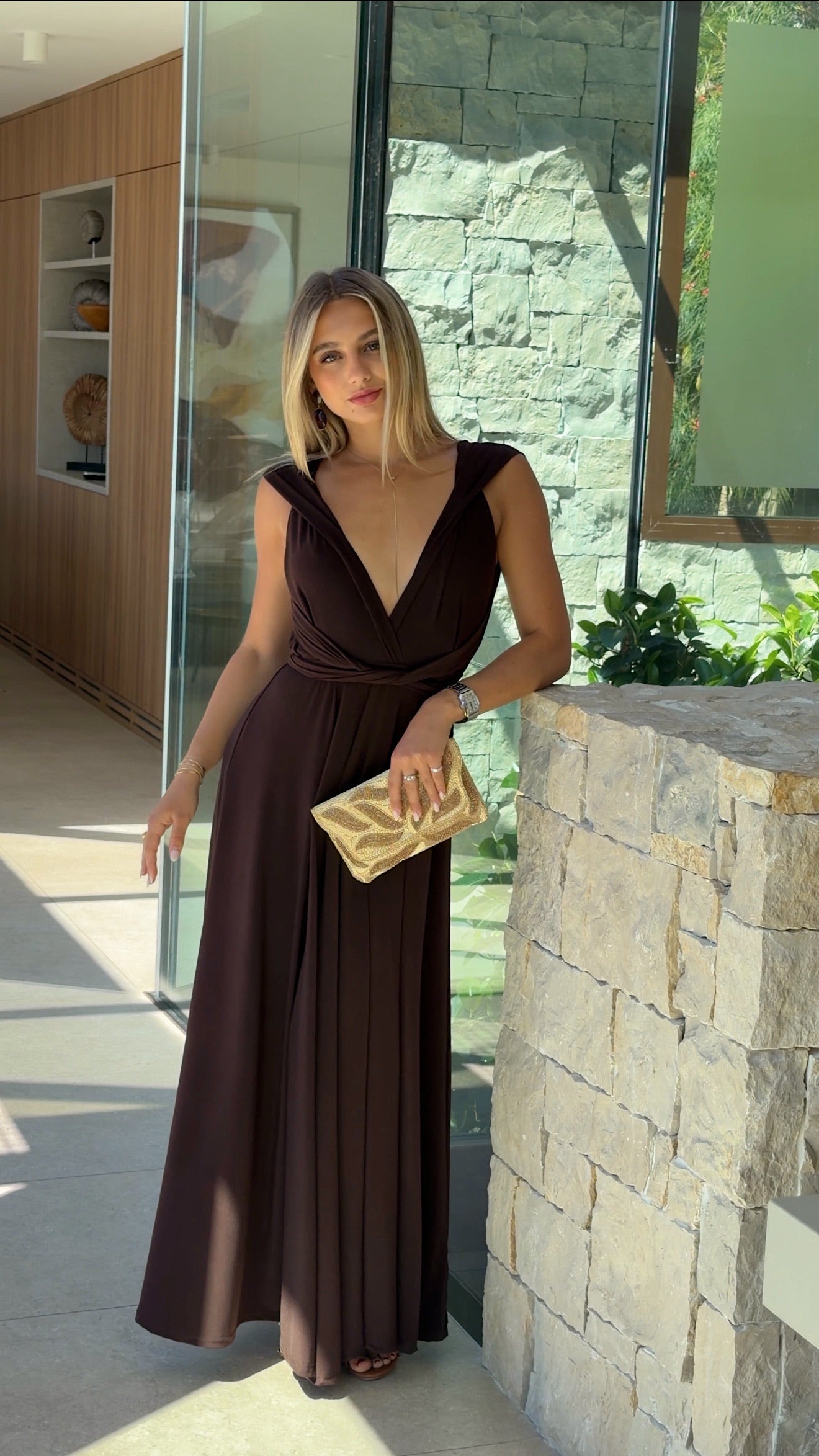 ROBE OLIVIA - CHOCO