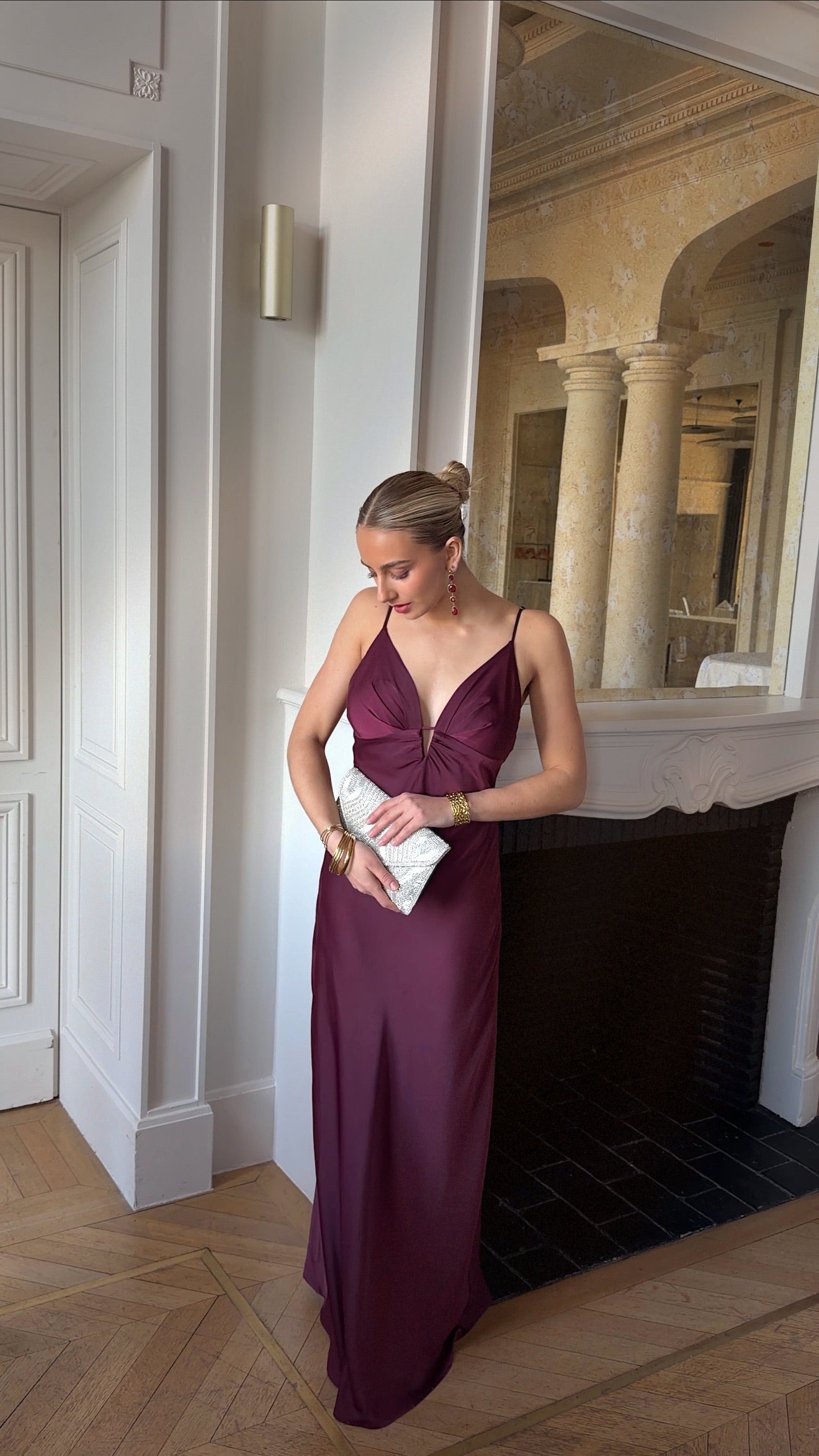 ANITA DRESS - BURGUNDY