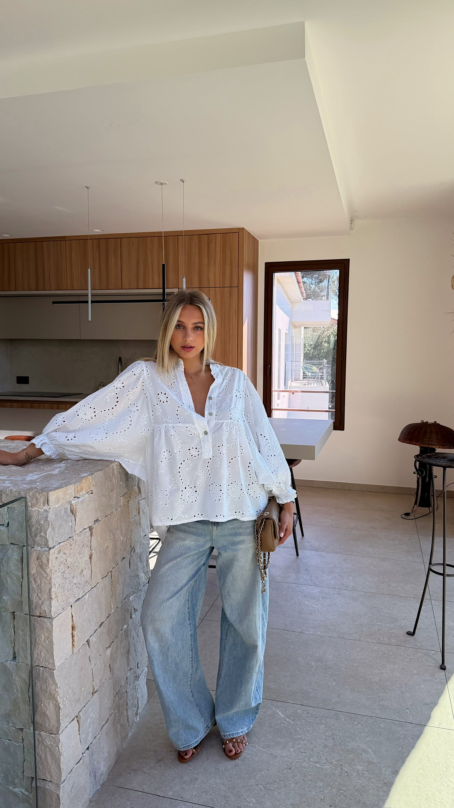 BLOUSE ENOLA - BLANC