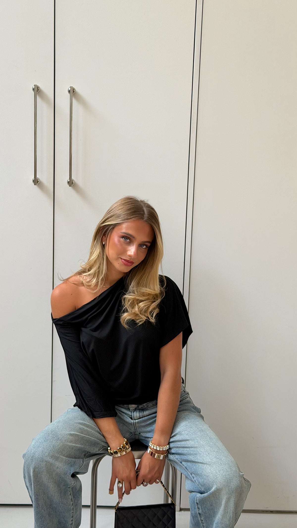 TOP MILA - NOIR