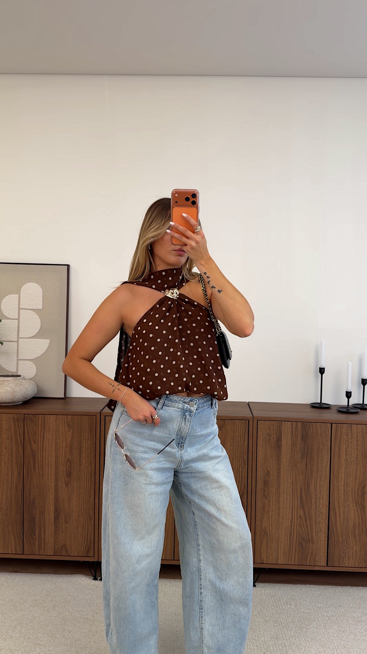 TOP ANNIE - MARRÓN