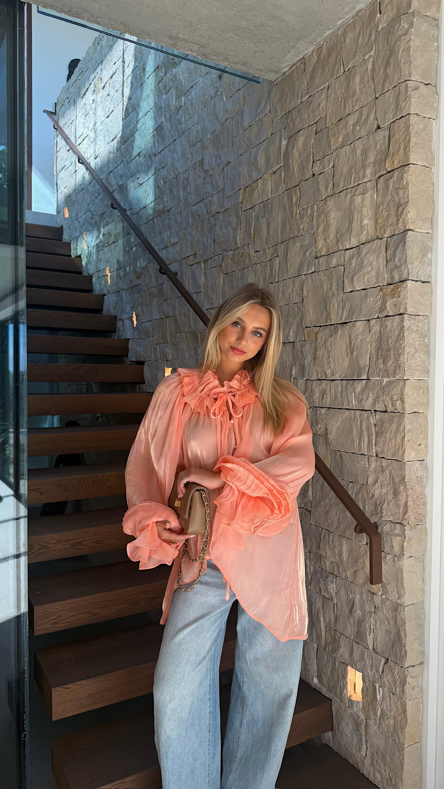 BLOUSE FLORIANE - CORAIL