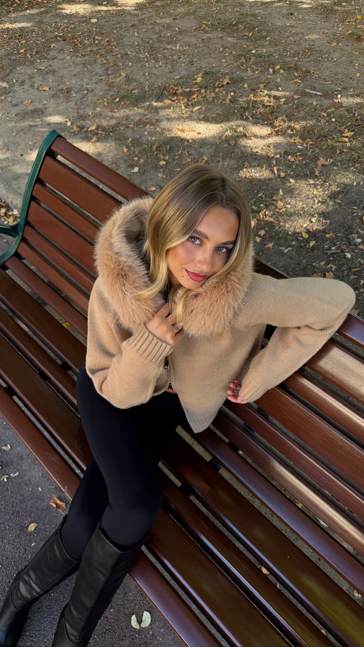 GILET DANIELA - CAMEL