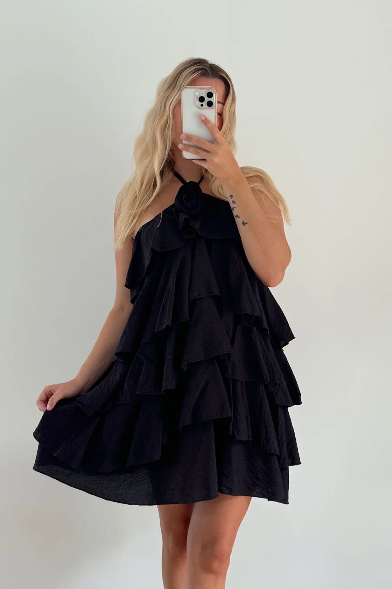 VESTIDO AMBRA - NEGRO