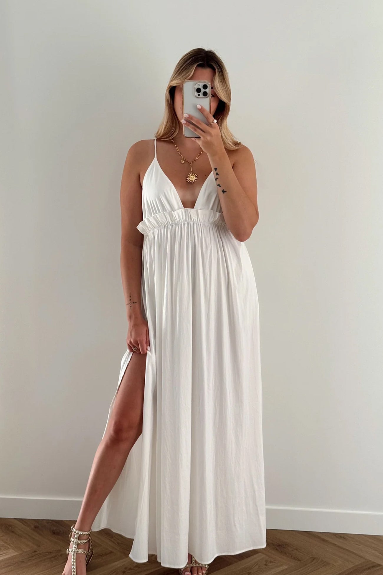 ROBE ANISSA -  BLANC