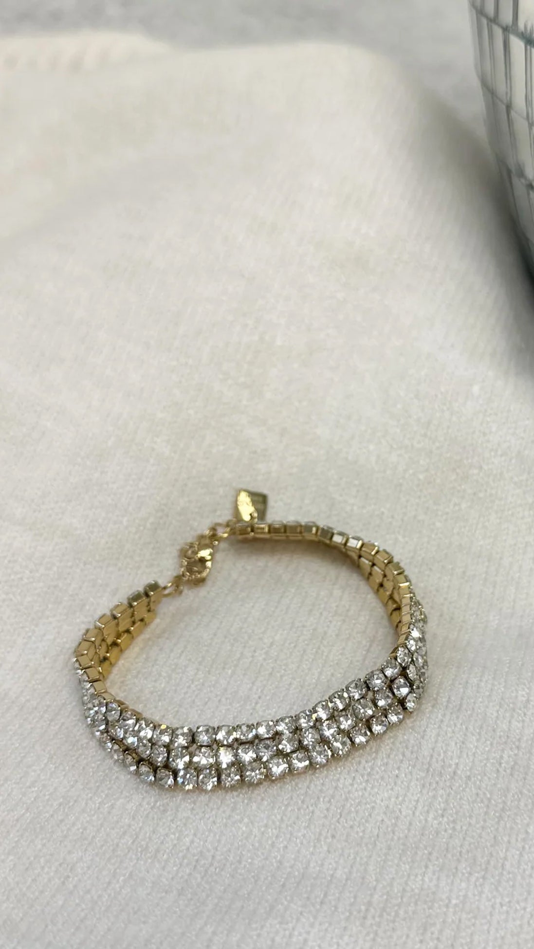 PULSERA STRASS ORO