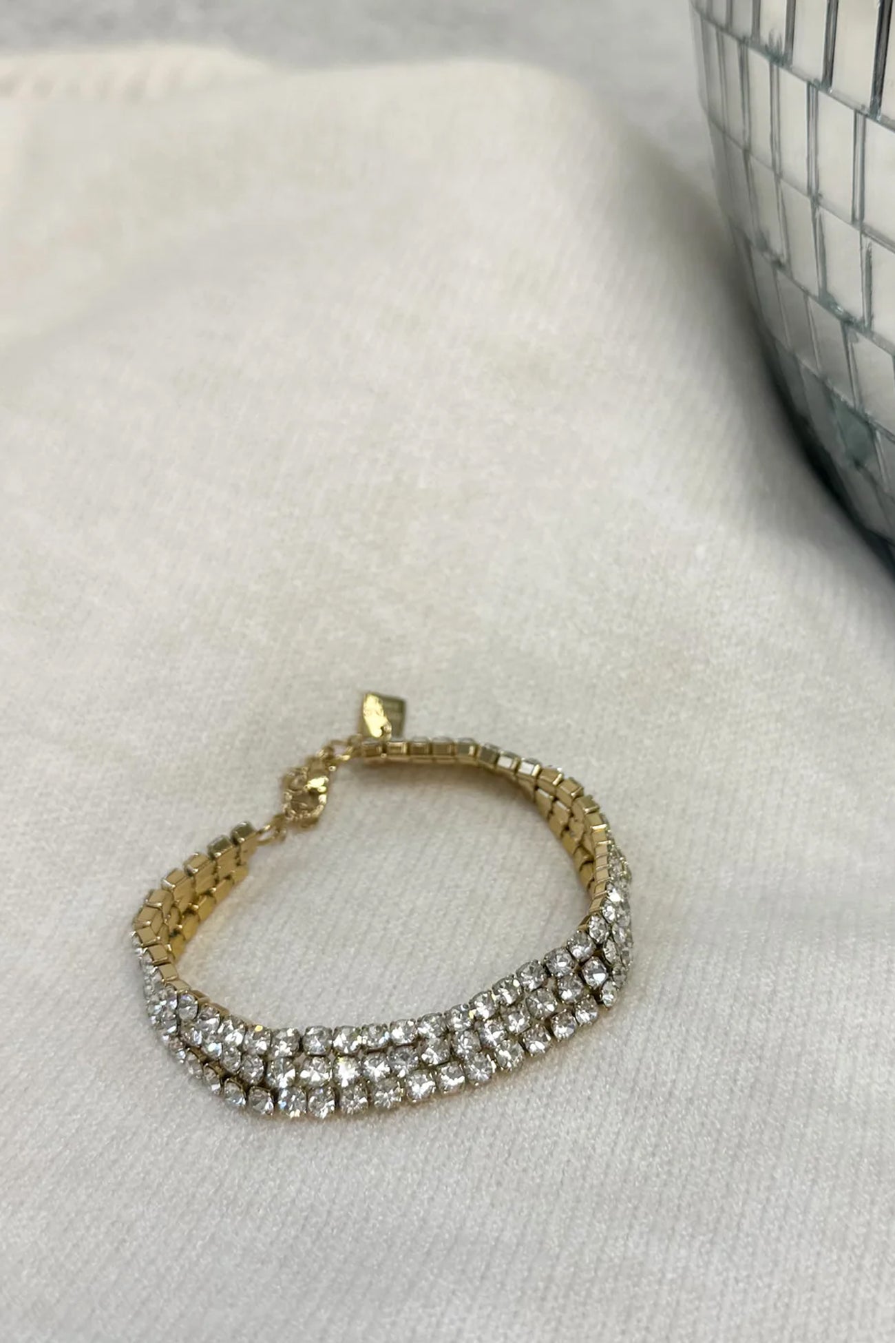 BRACELET STRASS OR