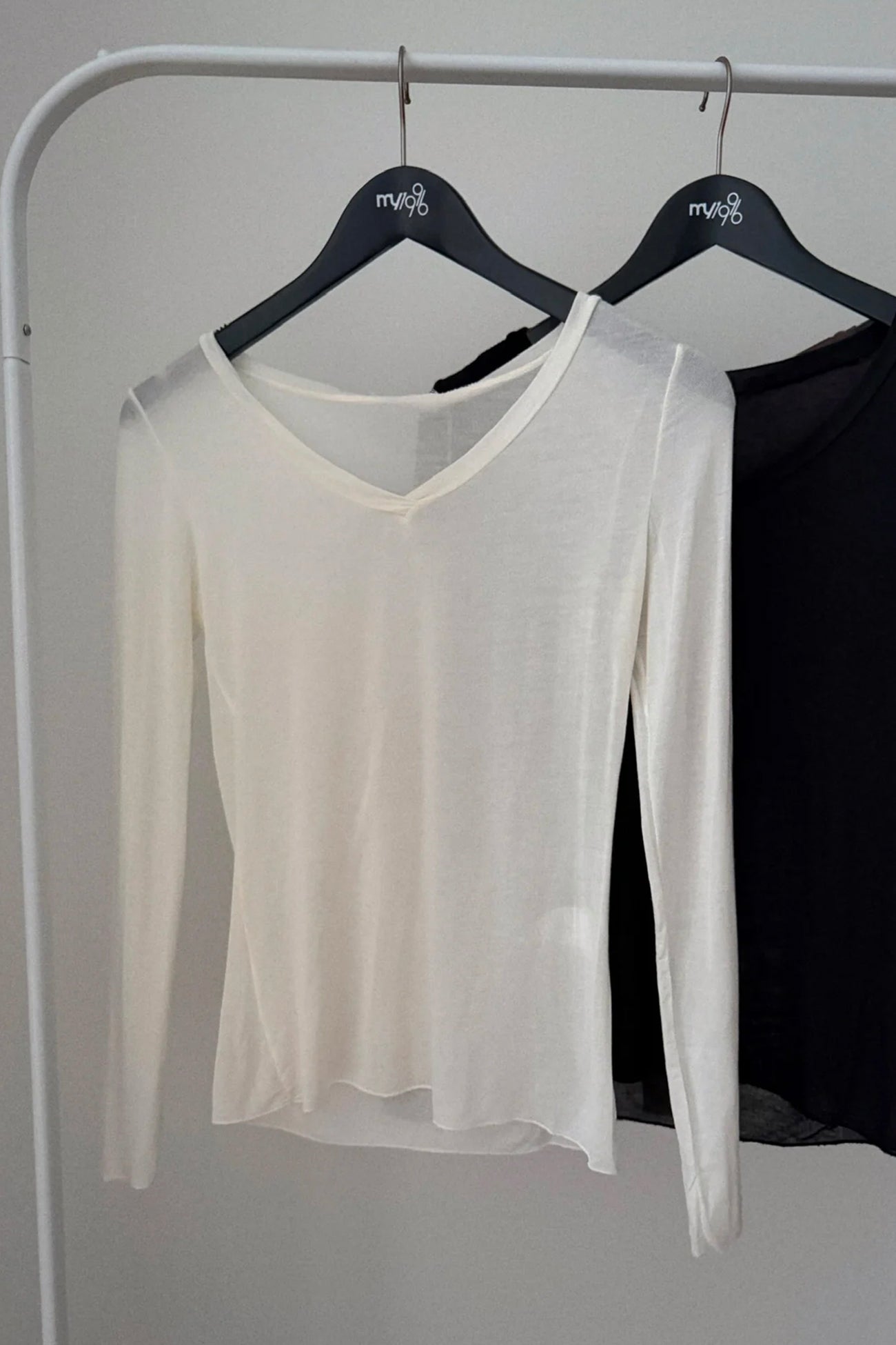 CASHMERE UNDER SWEATER - WHITE