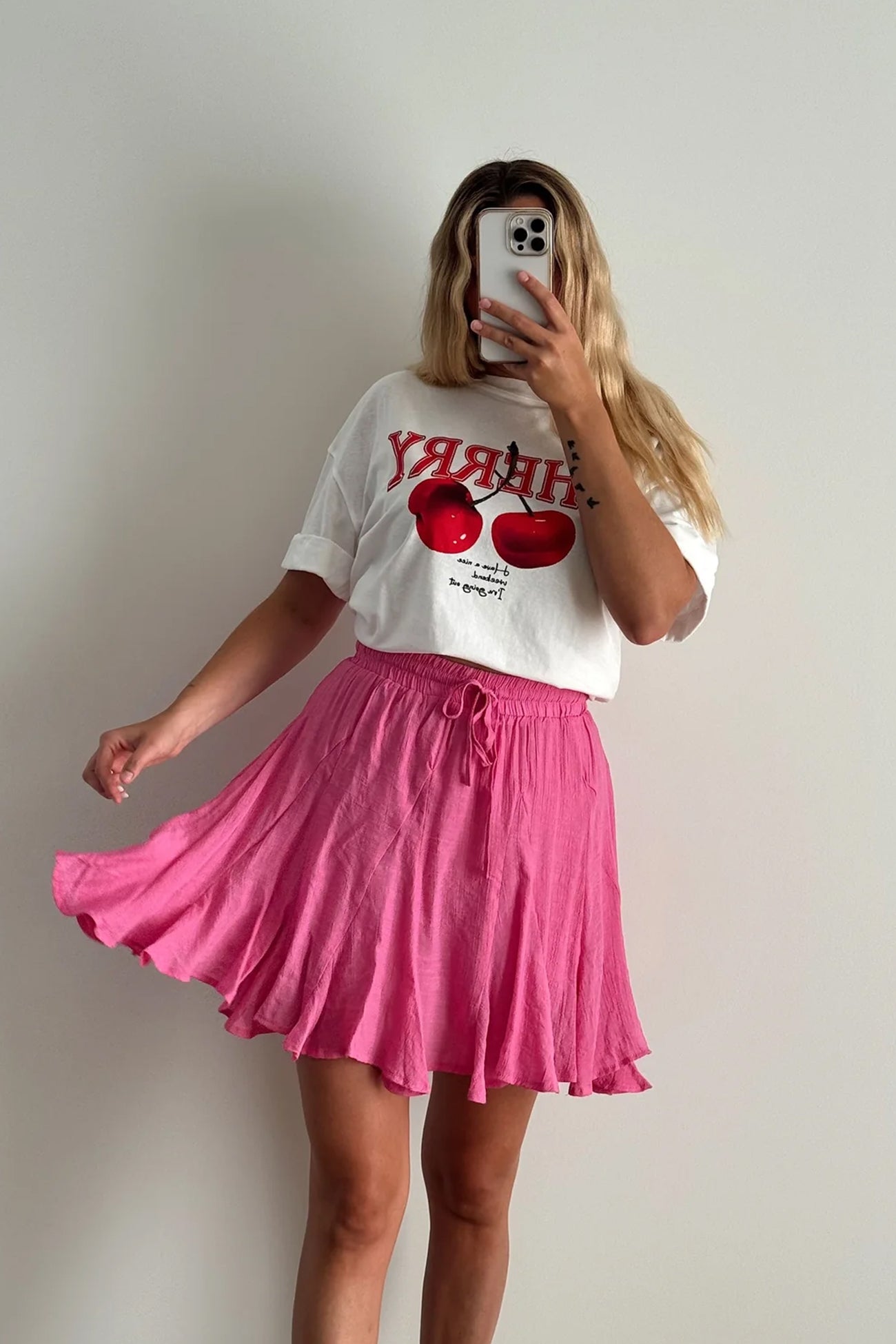 LOUISA SKIRT - FUSCHIA