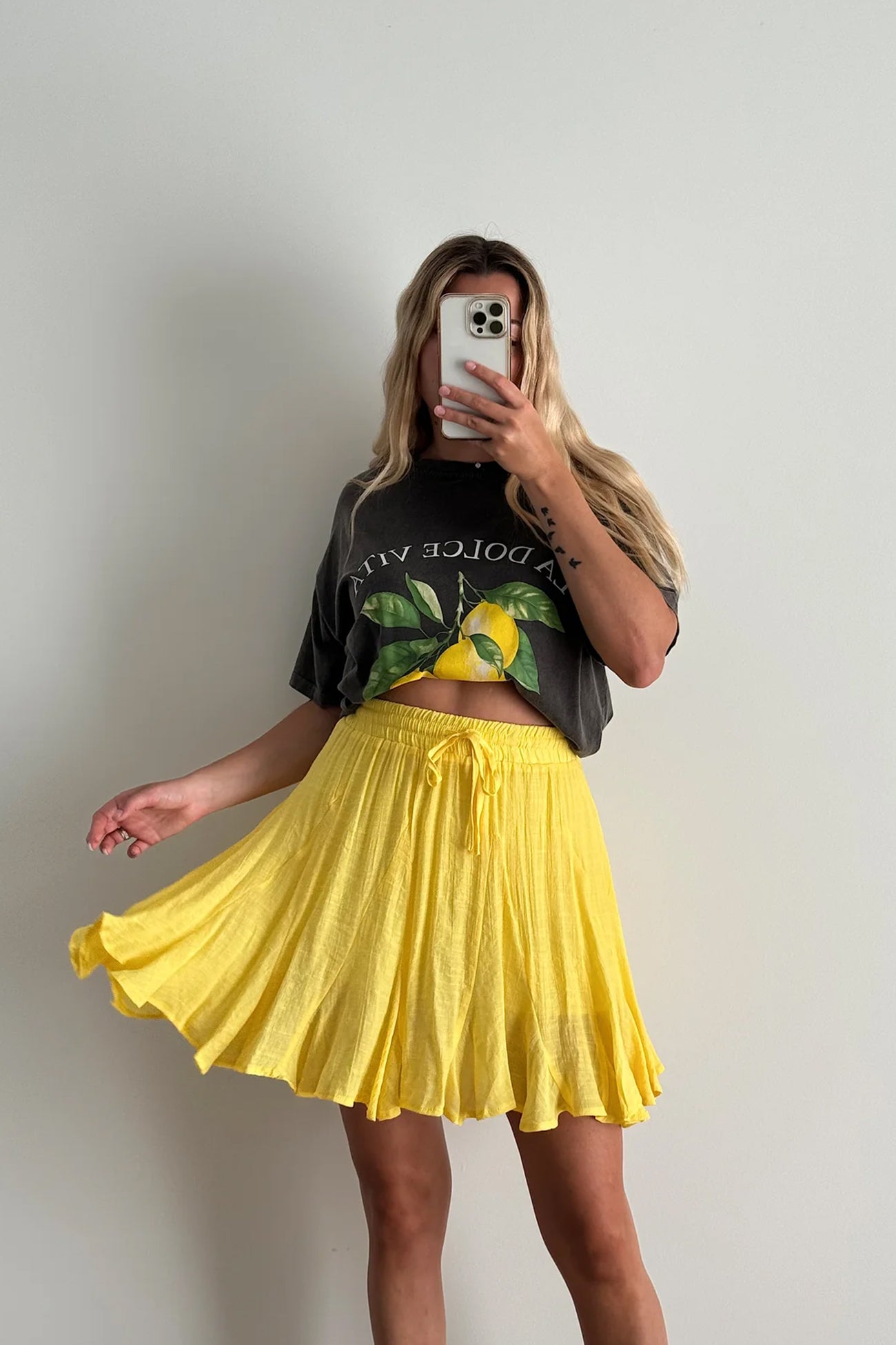 LOUISA SKIRT - YELLOW