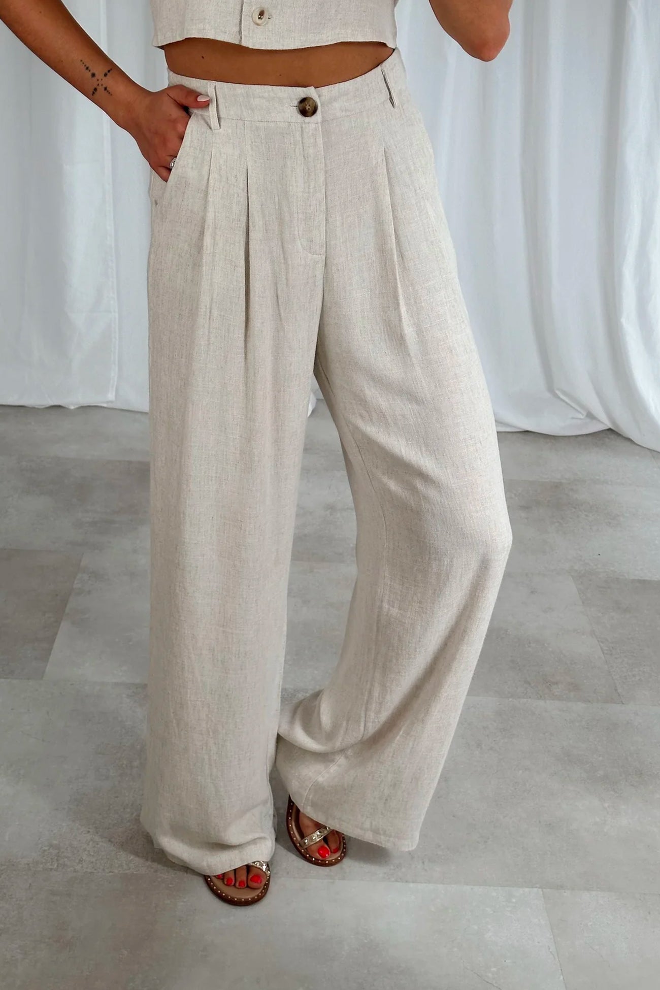 PANTALON MONA - BEIGE